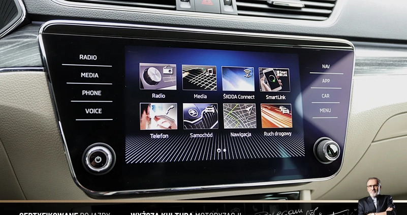 Skoda Superb cena 82899 przebieg: 189998, rok produkcji 2019 z Suchedniów małe 704